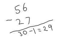 negative number subtraction algorithm