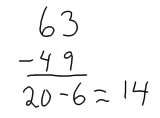 subtraction answer